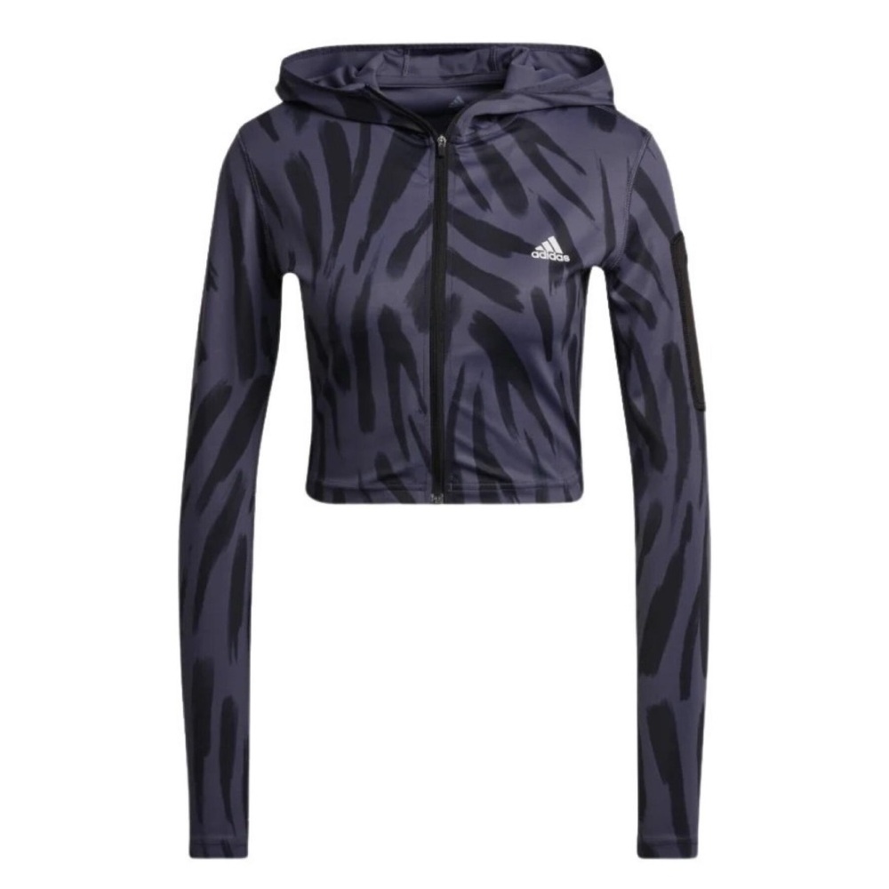 Adidas Run Icon Allover Print Long Sleeve Running T-shirt